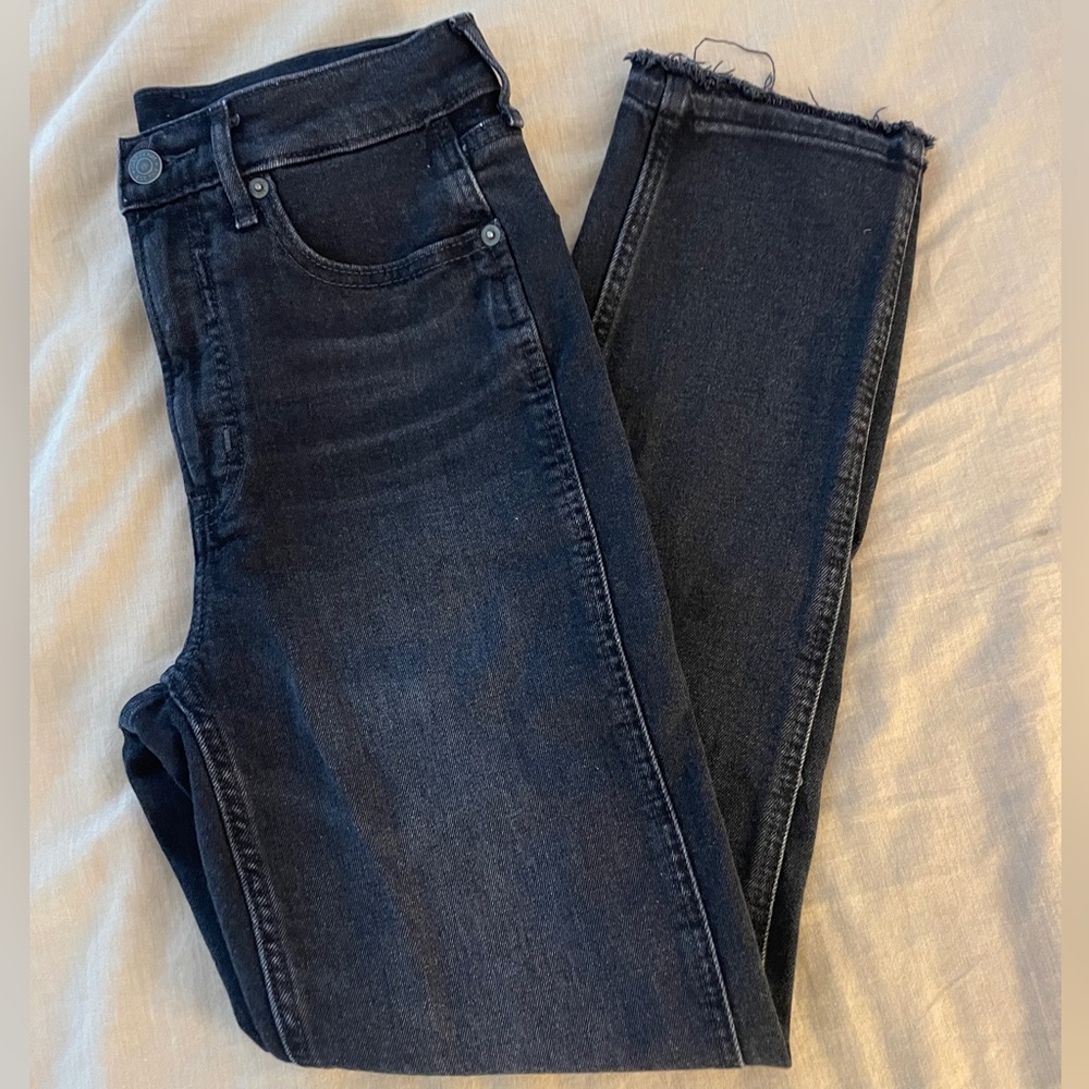 GAP High Rise Vintage Slim Jeans with Washwell Black Size 27 4R